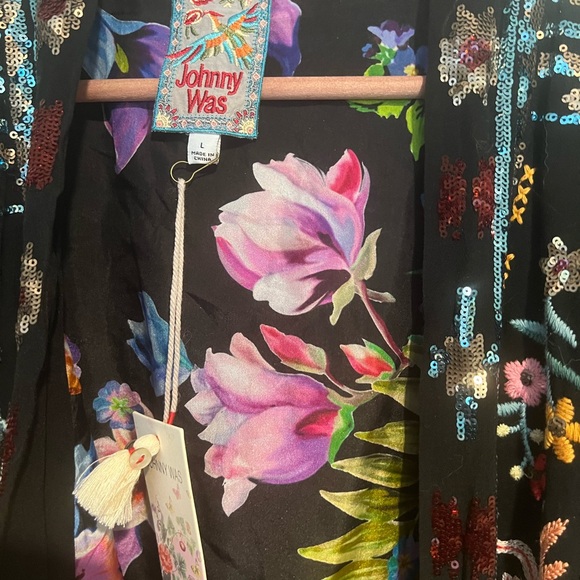 JOHNNY WAS HEWEY KIMONO JACKET- L- NWT - Picture 9 of 9